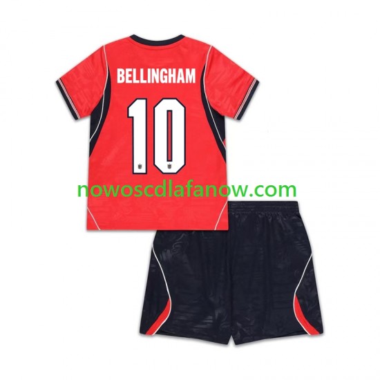 Koszulka Reprezentacja Anglii Jude Bellingham 10 Dziecięca Wyjazdowy Komplet World Cup 2026 Krótkie Rękawy