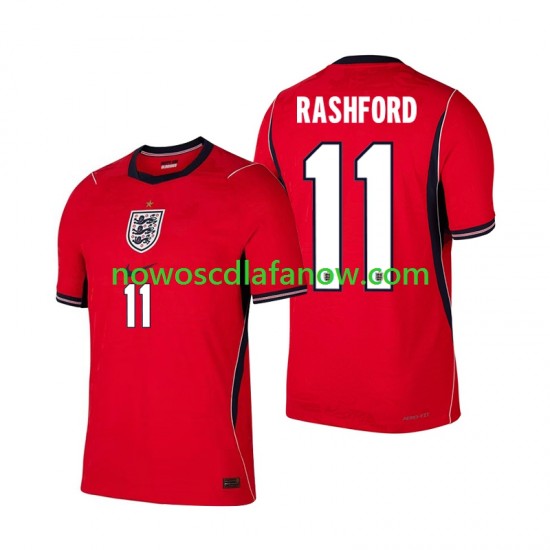 Koszulka Reprezentacja Anglii Marcus Rashford 11 Męska Wyjazdowy Komplet World Cup 2026 Krótkie Rękawy