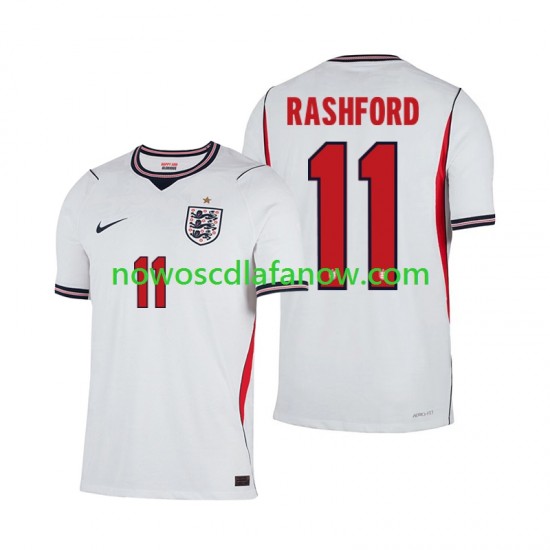 Koszulka Reprezentacja Anglii Marcus Rashford 11 Męska Domowy Komplet World Cup 2026 Krótkie Rękawy