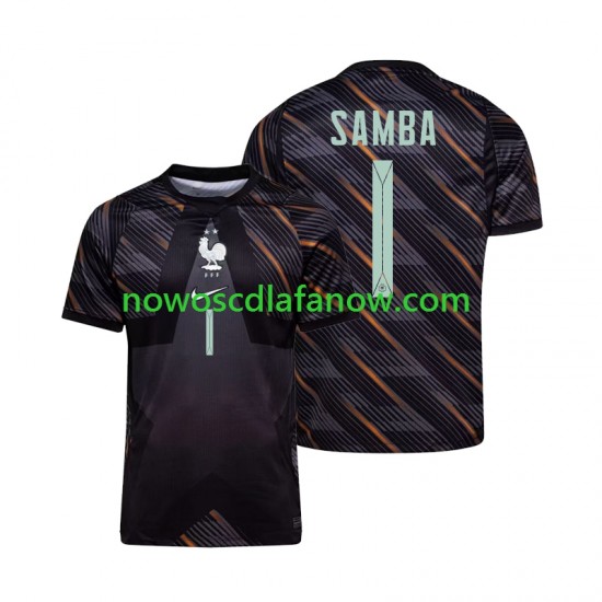Koszulka Reprezentacja Francji Brice Samba 1 Bramkarskie Męska Domowy Komplet World Cup 2026 Krótkie Rękawy