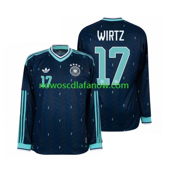 Koszulka Reprezentacja Niemiec Florian Wirtz 17 Męska Wyjazdowy Komplet World Cup 2026 Długie Rękawy