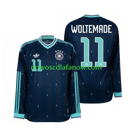 Koszulka Reprezentacja Niemiec Nick Woltemade 11 Męska Wyjazdowy Komplet World Cup 2026 Długie Rękawy