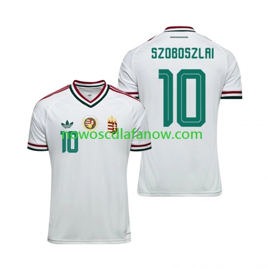 Koszulka Reprezentacja Węgier Dominik Szoboszlai 10 Męska Wyjazdowy Komplet World Cup 2026 Krótkie Rękawy