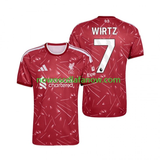 Koszulka Liverpool Florian Wirtz 7 Męska Domowy Komplet 2026-2027 Krótkie Rękawy