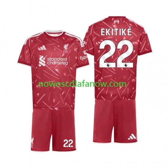 Koszulka Liverpool Hugo Ekitike 22 Dziecięca Domowy Komplet 2026-2027 Krótkie Rękawy