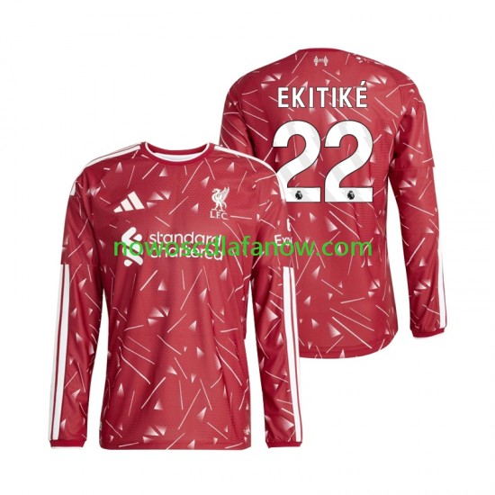 Koszulka Liverpool Hugo Ekitike 22 Męska Domowy Komplet 2026-2027 Długie Rękawy