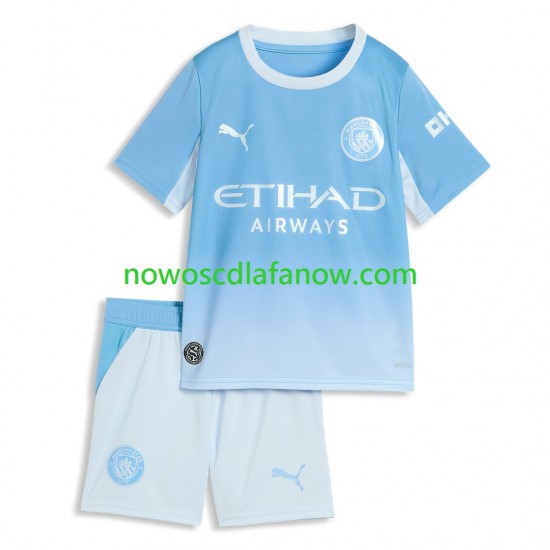 Koszulka Manchester City Dziecięca Domowy Komplet 2026-2027 Krótkie Rękawy