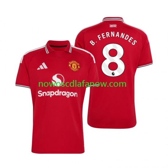 Koszulka Manchester United Bruno Fernandes 8 Męska Domowy Komplet 2026-2027 Krótkie Rękawy