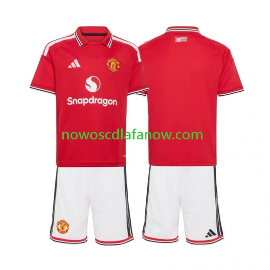 Koszulka Manchester United Dziecięca Domowy Komplet 2026-2027 Krótkie Rękawy