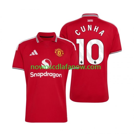Koszulka Manchester United Matheus Cunha 10 Męska Domowy Komplet 2026-2027 Krótkie Rękawy