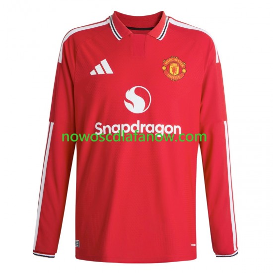 Koszulka Manchester United Męska Domowy Komplet 2026-2027 Długie Rękawy