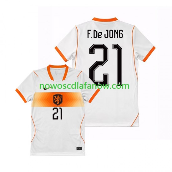 Koszulka Reprezentacja Holandii Frenkie de Jong 21 Męska Wyjazdowy Komplet World Cup 2026 Krótkie Rękawy