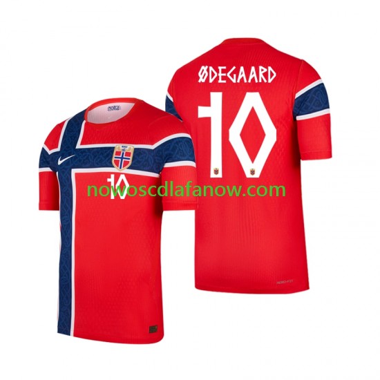 Koszulka Reprezentacja Norwegii Martin Odegaard 10 Męska Domowy Komplet World Cup 2026 Krótkie Rękawy