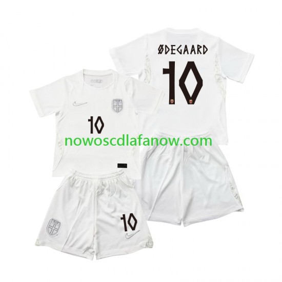 Koszulka Reprezentacja Norwegii Martin Odegaard 10 Dziecięca Trzeci Komplet World Cup 2026 Krótkie Rękawy
