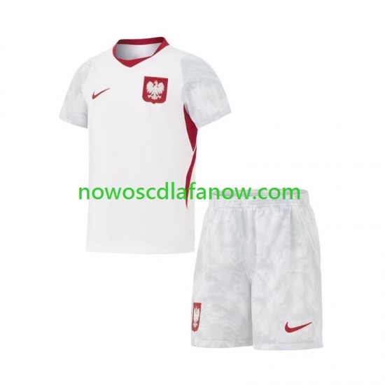 Koszulka Reprezentacja Polski Dziecięca Domowy Komplet World Cup 2026 Krótkie Rękawy