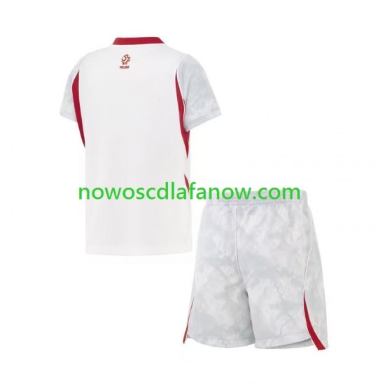 Koszulka Reprezentacja Polski Dziecięca Domowy Komplet World Cup 2026 Krótkie Rękawy