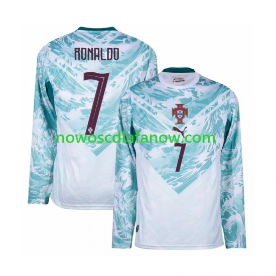 Koszulka Reprezentacja Portugalii Cristiano Ronaldo 7 Męska Wyjazdowy Komplet World Cup 2026 Długie Rękawy