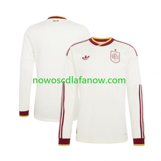 Koszulka Reprezentacja Hiszpanii Męska Wyjazdowy Komplet World Cup 2026 Długie Rękawy