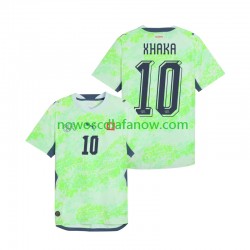 Koszulka Reprezentacja Szwajcarii Granit Xhaka 10 Męska Wyjazdowy Komplet World Cup 2026 Krótkie Rękawy