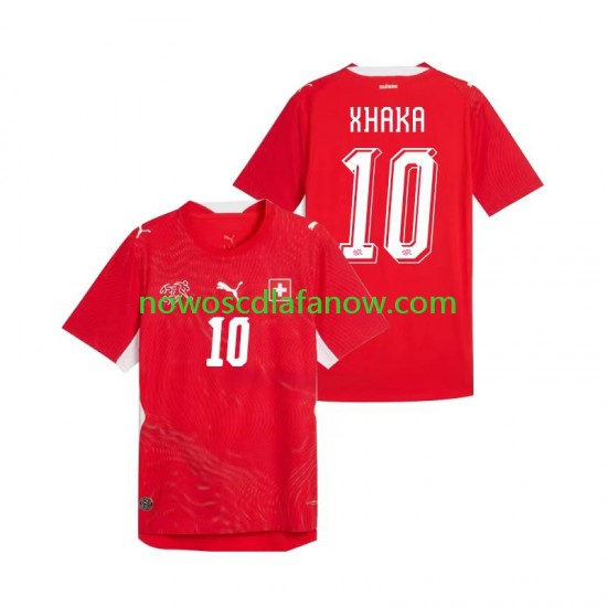 Koszulka Reprezentacja Szwajcarii Granit Xhaka 10 Męska Domowy Komplet World Cup 2026 Krótkie Rękawy