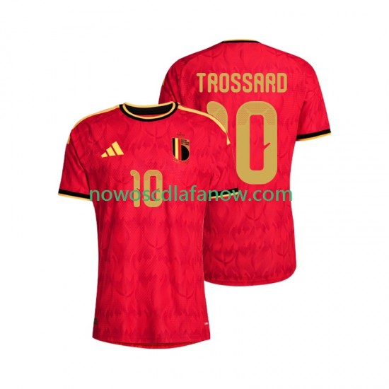 Koszulka Reprezentacja Belgii Leandro Trossard 10 Męska Domowy Komplet World Cup 2026 Krótkie Rękawy