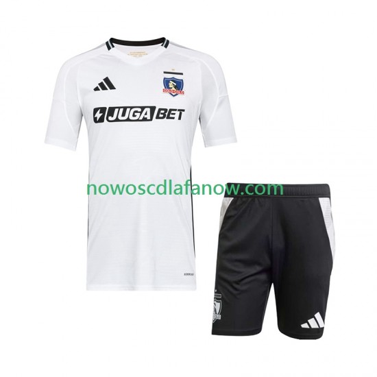 Koszulka Colo-Colo Dziecięca Domowy Komplet 2025-2026 Krótkie Rękawy