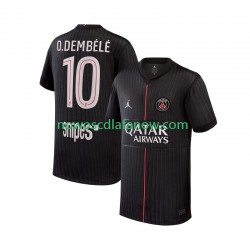 Koszulka Paris Saint-Germain Ousmane Dembele 10 Męska Czwarty Komplet 2025-2026 Krótkie Rękawy