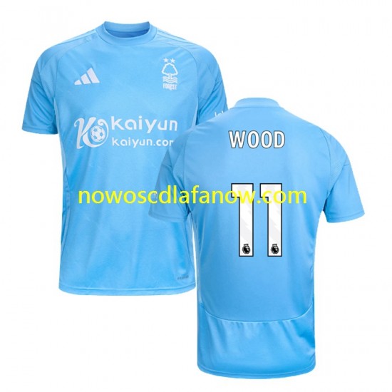 Koszulka Nottingham Forest Chris Wood 11 Męska Trzeci Komplet 2024-2025 Krótkie Rękawy
