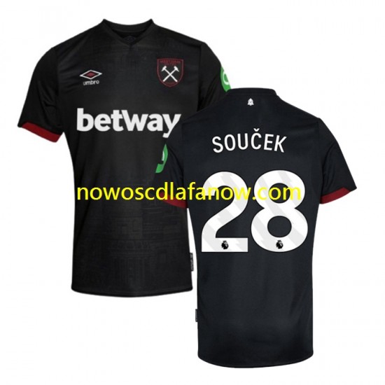 Koszulka West Ham United SOUCEK 28 Męska Wyjazdowy Komplet 2024-2025 Krótkie Rękawy
