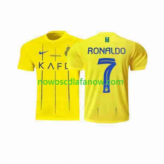 Koszulka Al-Nassr Ronaldo 7 Męska Domowy Komplet 2023-2024 Krótkie Rękawy