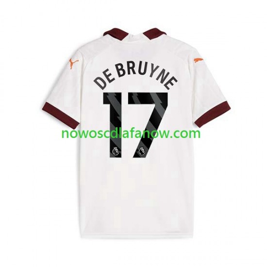 Koszulka Manchester City Kevin De Bruyne 17 Męska Wyjazdowy Komplet 2023-2024 Krótkie Rękawy