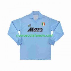 Koszulka Napoli 1990 1991 Retro Męska Domowy Komplet Długie Rękawy