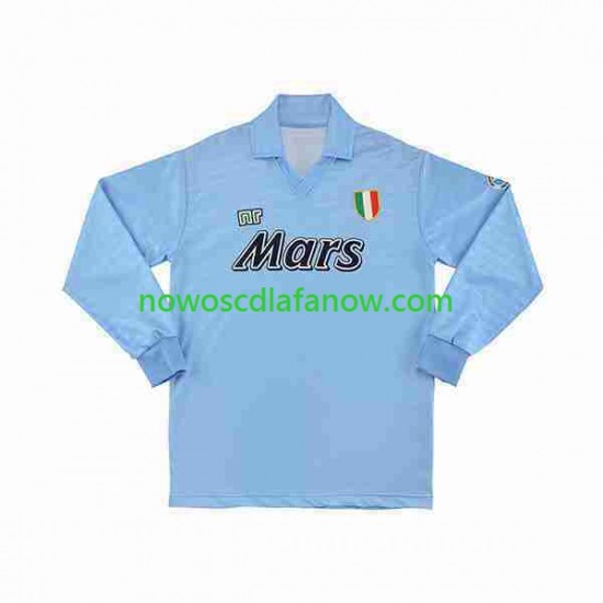 Koszulka Napoli 1990 1991 Retro Męska Domowy Komplet Długie Rękawy
