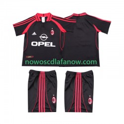 Koszulka AC Milan 2000 2001 Retro Dziecięca Trzeci Komplet Krótkie Rękawy