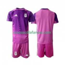 Koszulka Reprezentacja Argentyny Bramkarskie Dziecięca Domowy Komplet 2025 Krótkie Rękawy