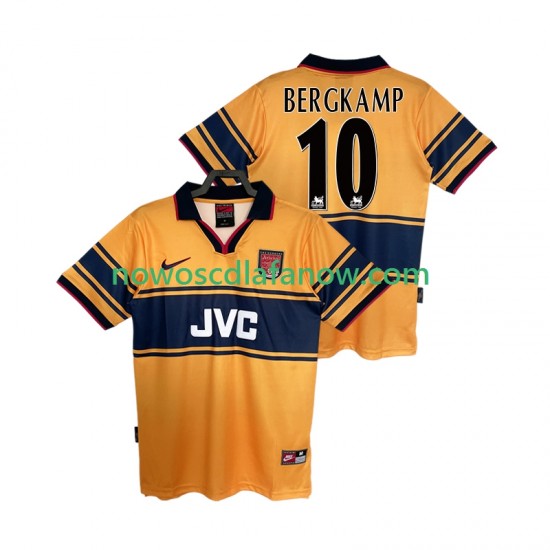 Koszulka Arsenal BERGKAMP10 1997 Retro Męska Wyjazdowy Komplet 1999 Krótkie Rękawy