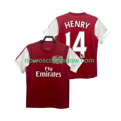 Koszulka Arsenal HENRY 14 2012 Retro Męska Domowy Komplet 2011 Krótkie Rękawy