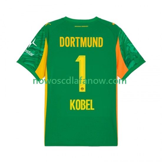 Koszulka Borussia Dortmund Gregor Kobel 1 Bramkarskie Męska Domowy Komplet 2025-2026 Krótkie Rękawy