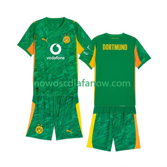 Koszulka Borussia Dortmund Bramkarskie Dziecięca Domowy Komplet 2025-2026 Krótkie Rękawy