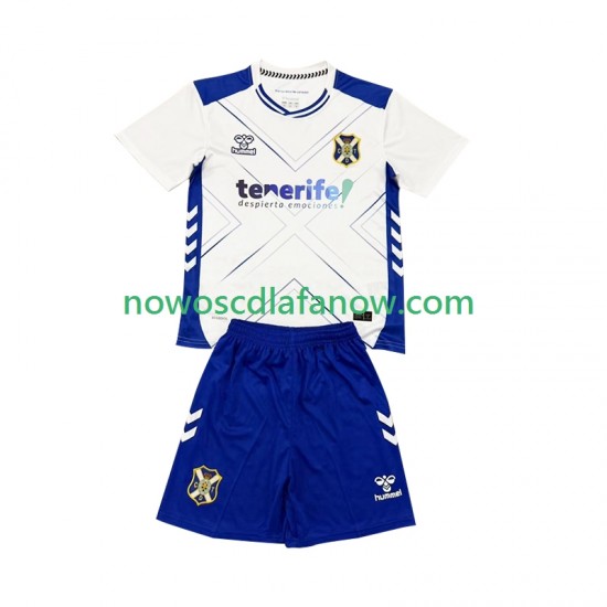 Koszulka CD Tenerife Dziecięca Domowy Komplet 2025-2026 Krótkie Rękawy