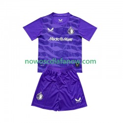 Koszulka Feyenoord Rotterdam Bramkarskie Dziecięca Trzeci Komplet 2025-2026 Krótkie Rękawy