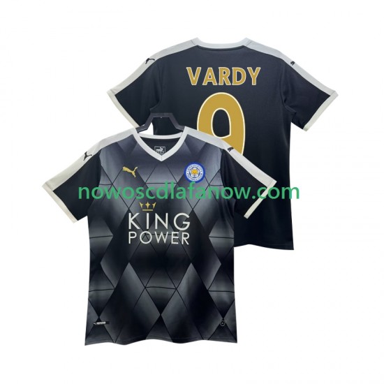 Koszulka Leicester City VARDY 9 2014 2015 Retro Męska Wyjazdowy Komplet Krótkie Rękawy