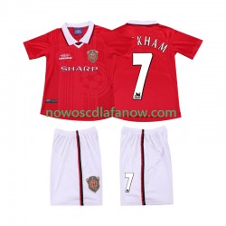 Koszulka Manchester United BECKHAM 7 2000 Retro Dziecięca Domowy Komplet 1999 Krótkie Rękawy