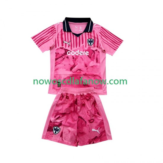 Koszulka Monterrey FIFA CWC Bramkarskie Dziecięca Domowy Komplet 2025 Krótkie Rękawy