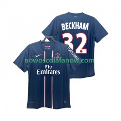 Koszulka Paris Saint-Germain BECKHAM 32 2012 2013 Retro Męska Domowy Komplet Krótkie Rękawy