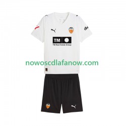 Koszulka Valencia CF Dziecięca Domowy Komplet 2025-2026 Krótkie Rękawy
