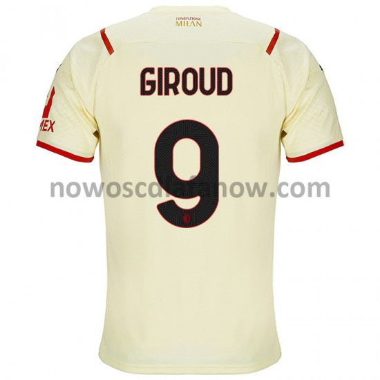 Koszulka AC Milan Olivier Giroud 9 Wyjazdowy Komplet 2021-2022 Krótkie Rękawy