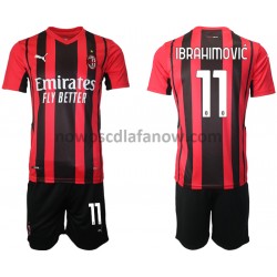Koszulka AC Milan Zlatan Ibrahimovic 11 Dziecięca Domowy Komplet 2021-2022 Krótkie Rękawy