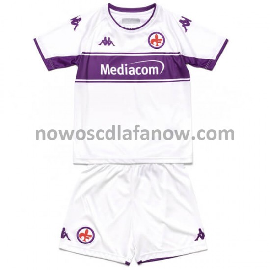 Koszulka ACF Fiorentina Dziecięca Wyjazdowy Komplet 2021-2022 Krótkie Rękawy