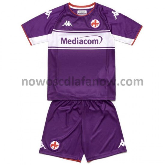 Koszulka ACF Fiorentina Dziecięca Domowy Komplet 2021-2022 Krótkie Rękawy
